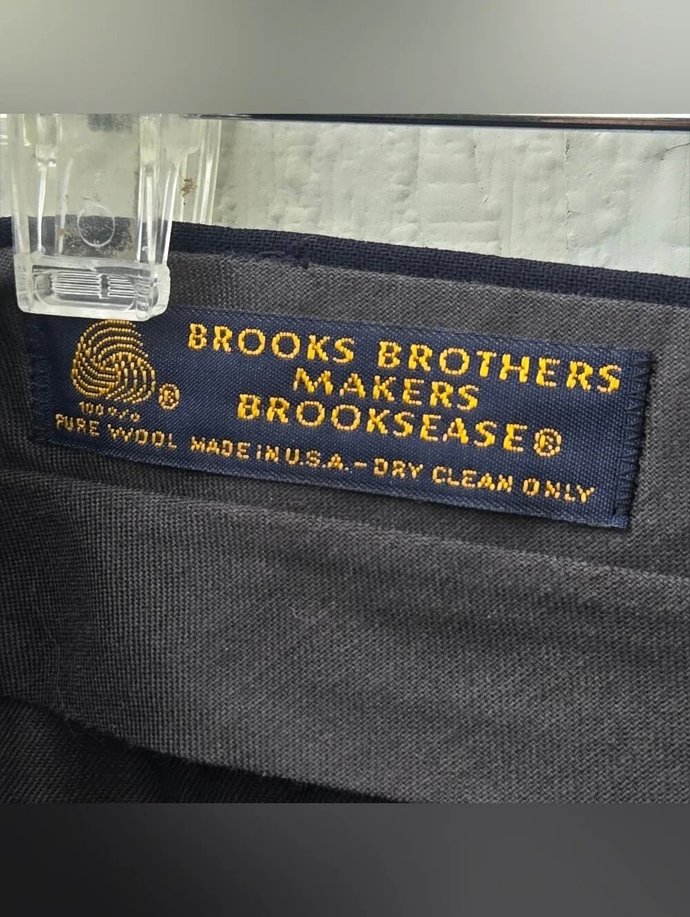 Brooks Brothers Brooksease Mens Pinstripe Wool Suit Set Size 42R / 38x30